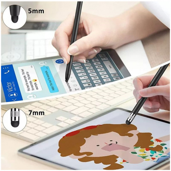 Haffner FN0508 Stylus Pen kapacitív érintőceruza (ezüst) #3