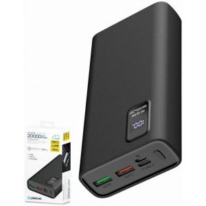 Platinet PowerBank 20000 mAh akkumulátor kijelzővel, QC (fekete) #2
