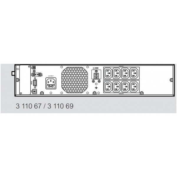 Legrand Keor SPE 2U 1500VA vonali-interaktív szinuszos UPS (8x IEC C13) #3