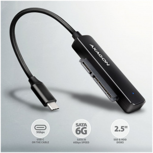 Axagon ADSA-FP2C USB 3.2 Type-C > 2,5" SATA (SSD / HDD) átalakító #2