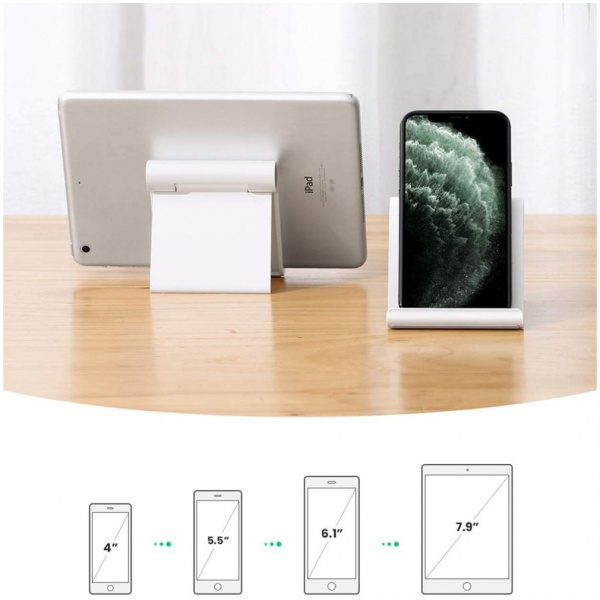 Haffner FN0163 univerzális asztali telefon és tablet állvány (fehér) #4