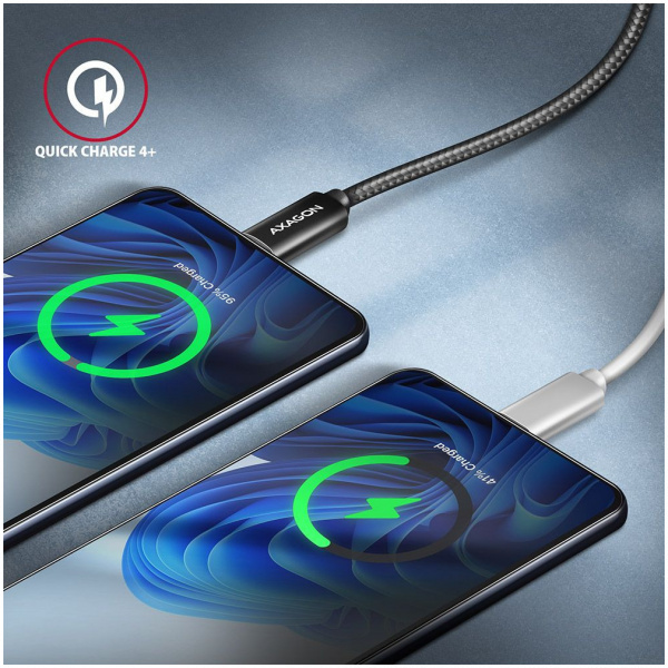 Axagon USB4 C – C adat- és töltőkábel (8K Ultra HD videó, PD 100W, 5A) 1m NEW #5