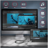 Axagon USB4 C – C adat- és töltőkábel (8K Ultra HD videó, PD 100W, 5A) 1m NEW #7