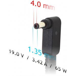 AC adapter Asus, Fujitsu notebookhoz 19V 3,42A (65W) - 4,0x1,35 mm #2
