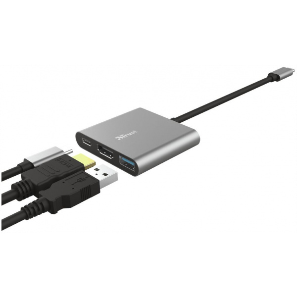 Trust Dalyx 3-in-1 USB-C Multi-Port adapter (dokkoló) (4K HDMI, USB-A, USB-C) #3