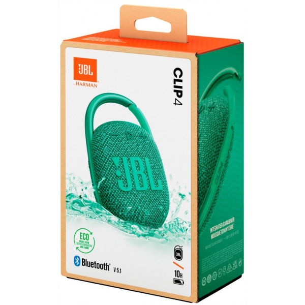 JBL Clip 4 ECO hordozható Bluetooth hangszóró (zöld) #5