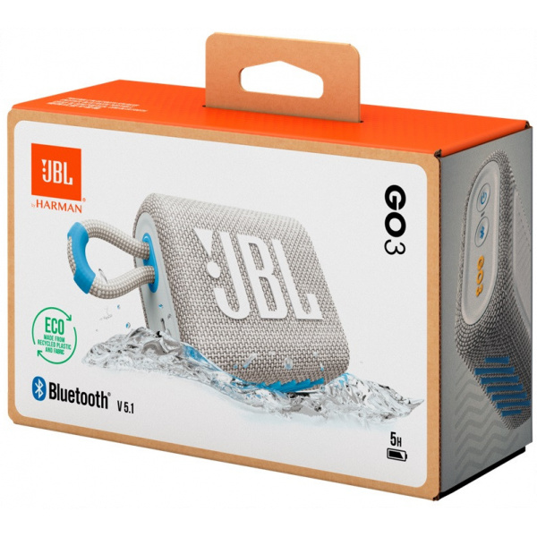 JBL Go 3 ECO Bluetooth hangszóró (fehér) #6