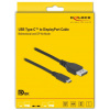 USB Type-C™ > DisplayPort 8K kábel (DP váltakozó mód) 8K 60 Hz, 1m Delock #3