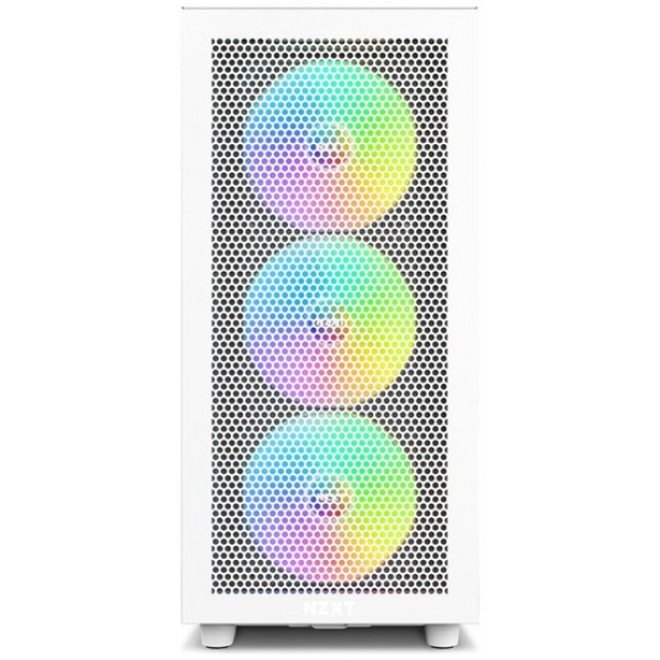NZXT H7 Flow RGB ház üveg oldallappal (fehér) #2