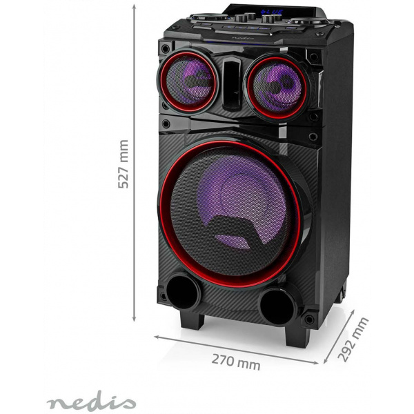 Nedis Bluetooth Partyhangszóró LED fényekkel (120W) #4