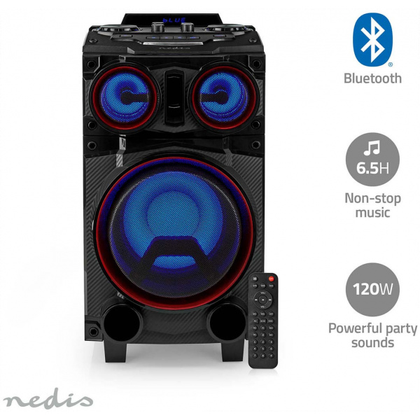 Nedis Bluetooth Partyhangszóró LED fényekkel (120W) #8