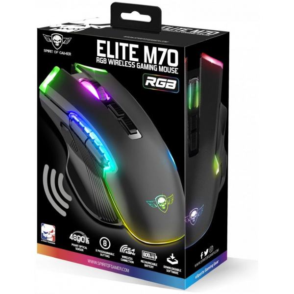 Spirit of Gamer Elite-M70 vezeték nélküli, újratölthető Gamer egér #7