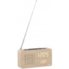 TnB Joy LED kijelzős, FM rádiós ébresztőóra, fa borítással #3