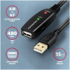 Axagon ADR-220 USB 2.0 extender kábel, aktív 20m #2
