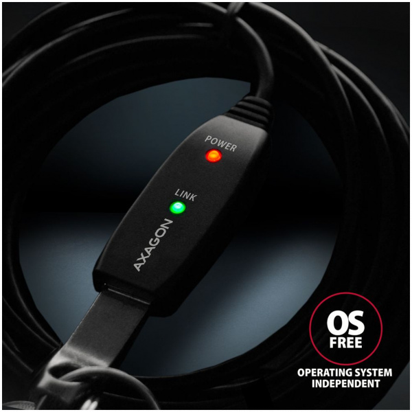 Axagon ADR-220 USB 2.0 extender kábel, aktív 20m #5