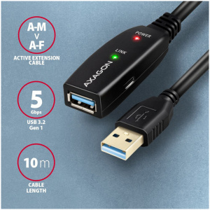 Axagon ADR-310 USB 3.2 extender kábel, aktív 10m #2