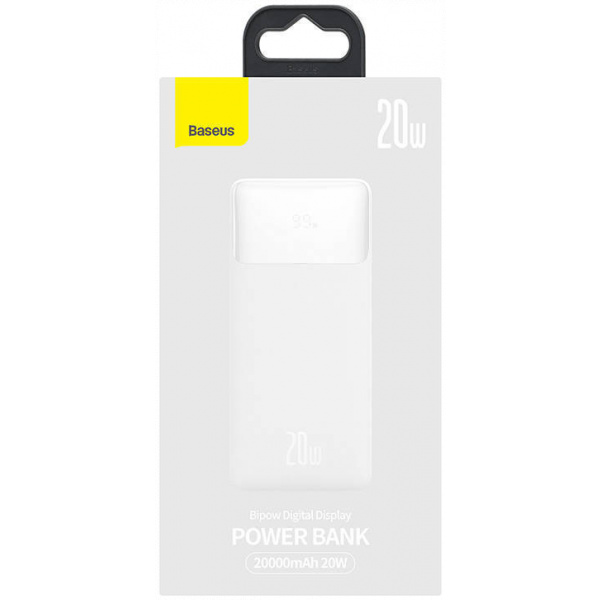 Baseus Bipow Powerbank 20000 mAh - 2x USB, USB-C, 20W (fehér) #5