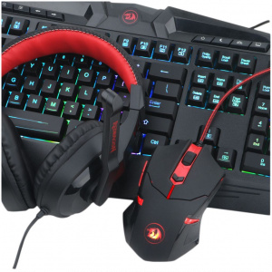 Redragon S101 4-in-1 Gaming Combo (RGB billentyű, egér, headset, egérpad) #2