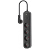 Gembird 4 aljzatos okos (Smart) elosztó USB töltőportokkal (fekete) #3