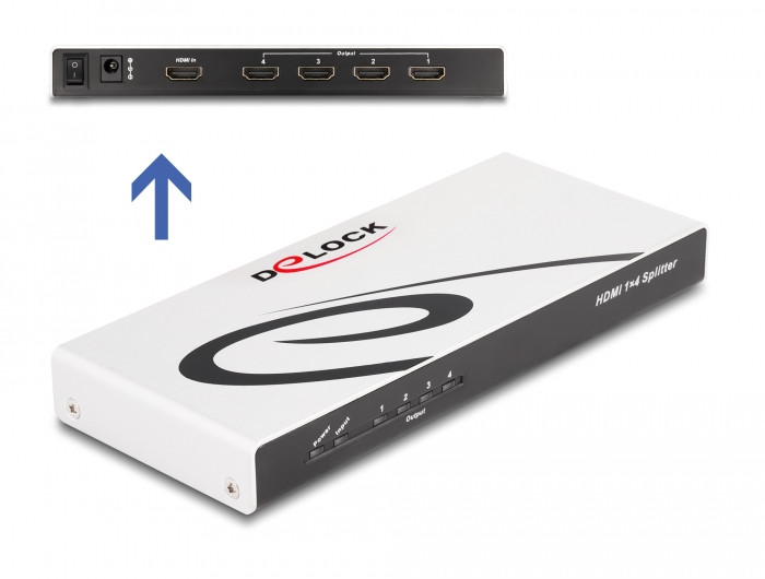 Delock HDMI splitter (elosztó) 4K 30Hz, 4 port #2
