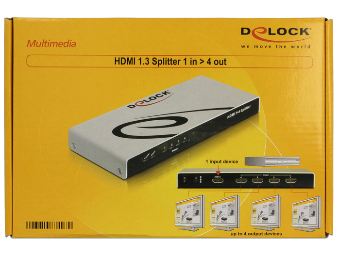Delock HDMI splitter (elosztó) 4K 30Hz, 4 port #6