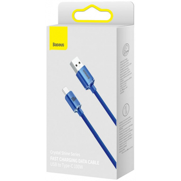 Baseus Crystal Shine USB-C – USB-A (M/M) kábel, 100W (5A) 1,2m #4
