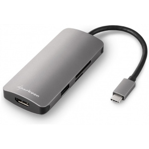 Sharkoon USB 3.0 Type-C 6-in-1 dokkoló kártyaolvasóval #2
