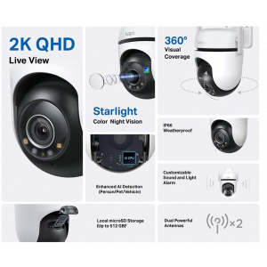 TP-Link TAPO C520WS Kültéri mozgatható biztonsági Wi-Fi kamera #2
