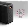 Axagon 220V-os USB-s fali gyorstöltő (1x QC3 USB + 2x PD3.0 USB-C port) 100W #3