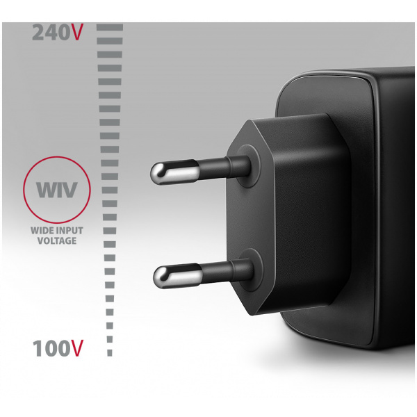 Axagon 220V-os USB-s fali gyorstöltő (1x QC3 USB + 1x PD3.0 USB-C port) 45W #6