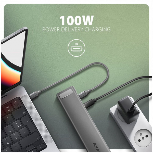 Axagon HMC-10HLS USB Type-C Longer 9-In-1 dokkoló #5