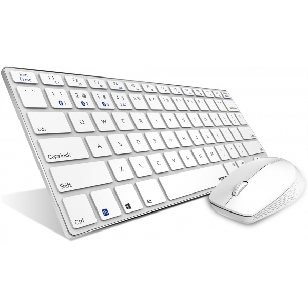 Rapoo 9000M vezeték nélküli (Bluetooth és 2.4 GHz) szett (fehér) #3