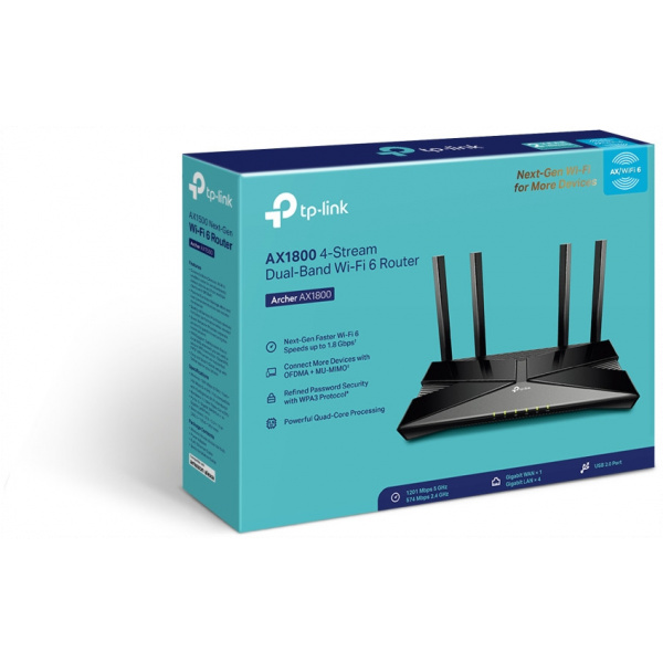 TP-Link AX1800 két sávos Gigabit Wi-Fi 6 Router Archer AX1800 #4