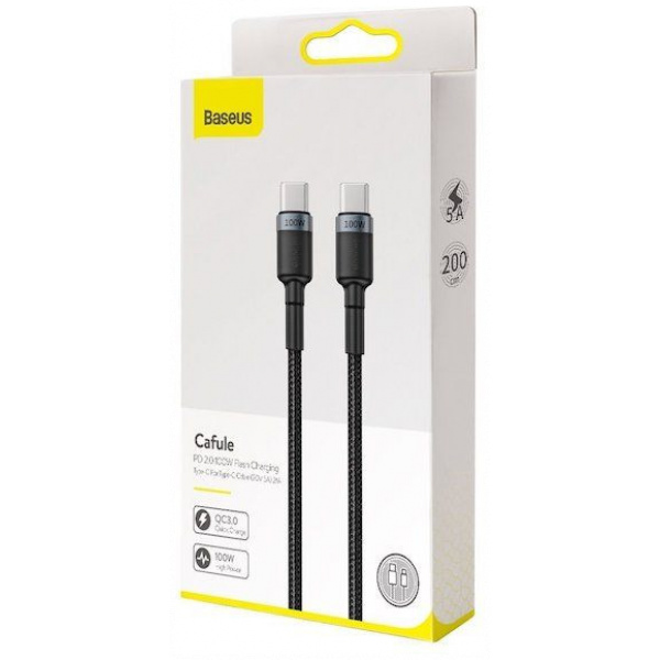 Baseus Cafule PD2.0 USB-C – USB-C (M/M) kábel, 100W (5A) 2m #3