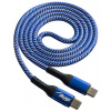 Akyga USB 2.0 USB-C – USB-C (M/M) szövetes kábel, 100W (5A) 1m #2