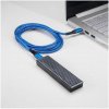 Akyga USB 2.0 USB-C – USB-C (M/M) szövetes kábel, 100W (5A) 1m #3