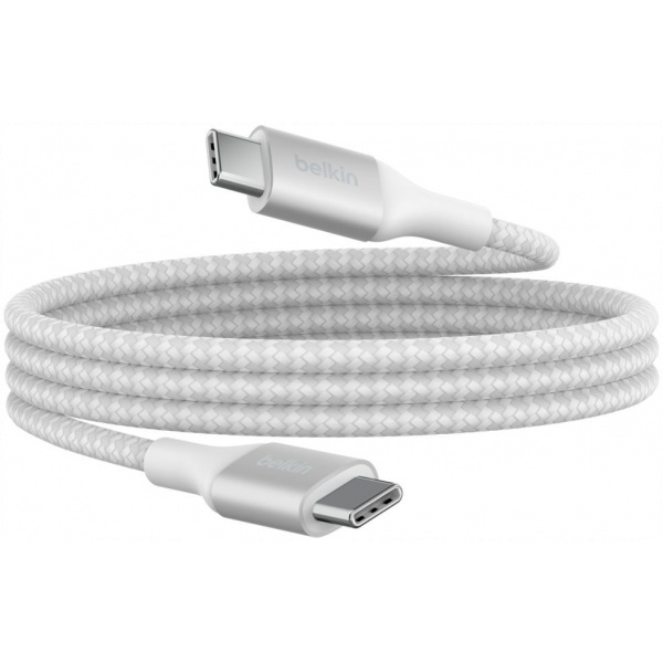 Belkin USB 2.0 USB-C – USB-C (M/M) szövetes kábel, fehér 240W (5A) 1m #5