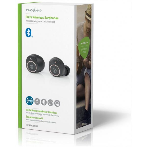 Nedis vezeték nélküli Bluetooth© fülhallgató töltő tokkal, érintésvezérlés 3050 #9
