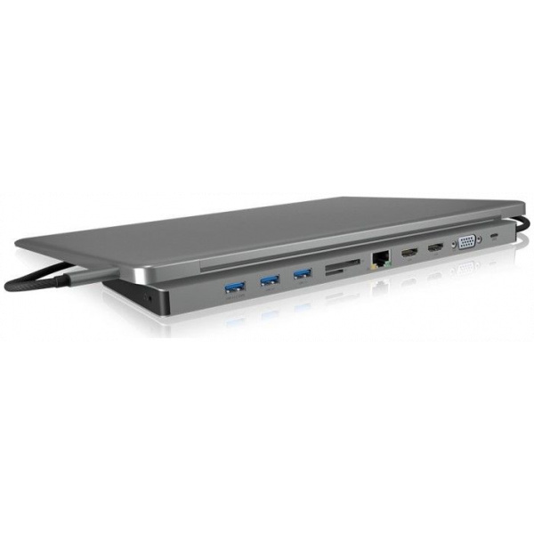 Raidsonic IB-DK2106-C 11-in-1 USB Type-C dokkoló Power Delicery 100 W-al #3