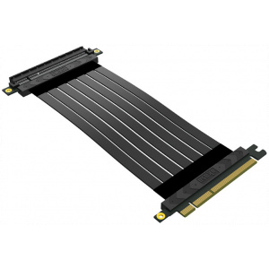 Akasa Riser Black X2 Mark IV Premium PCIe 4.0 x16 Riser kábel 20cm #2