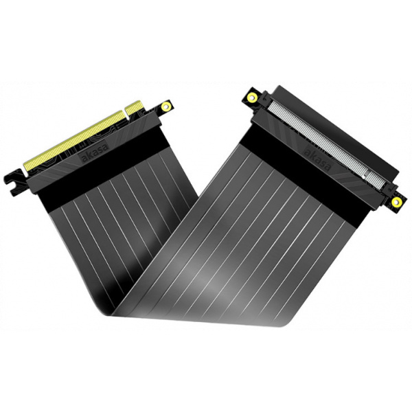 Akasa Riser Black X2/X3 Premium PCIe 3.0 x16 Riser kábel 20cm #4