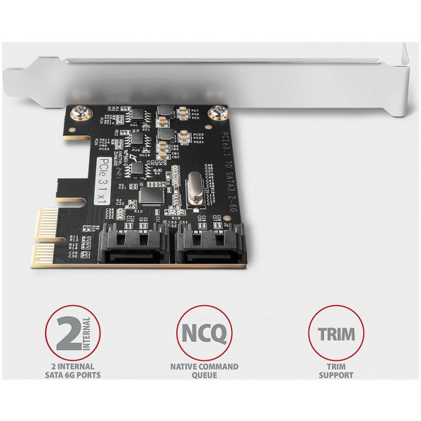 SATA3 vezérlő PCI-Express, 2 belső port (Axagon PCES-SJ2) #4