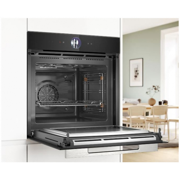 Bosch HMG7764B1 Serie 8 Beépíthető sütő mikrohullám funkcióval (60x60cm, fekete) #4