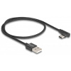 Delock USB 2.0 A – C kábel (USB-C 90 fokban hajlított) 0,5m #2