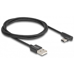 Delock USB 2.0 A – C kábel (USB-C 90 fokban hajlított) 1m #2