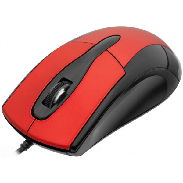 MS Focus C110 optikai egér, fekete-piros (USB) #3