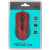 MS Focus C110 optikai egér, fekete-piros (USB) #5