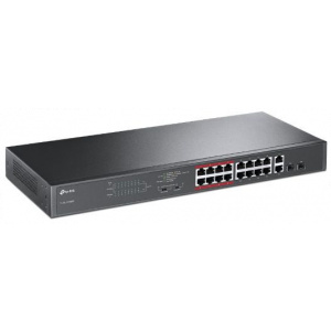 TP-Link TL-SL1218MP 16-port 10/100 + 2-port Gbit PoE switch 16 PoE+ porttal #2