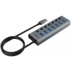 Akasa Connect 7 IPS 7-port USB HUB (külön kapcsolahtó portokkal) #3