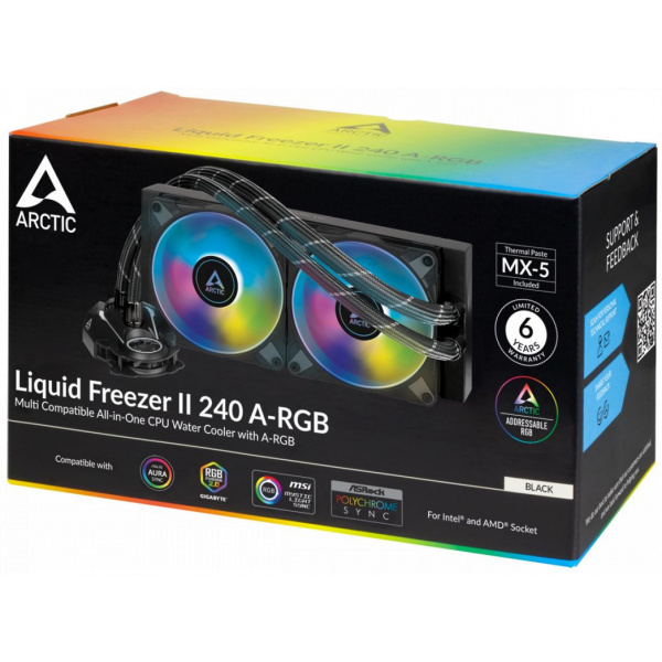Arctic Liquid Freezer II 240 A-RGB CPU vízhhűtés, univerzális #8